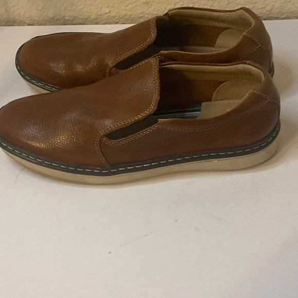 Johnston & Murphy Tan Leather Slip-Ons - Picture 5 of 6